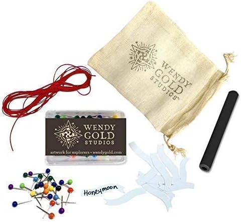 Classic Push Pin Globe Ivory with Pins for Tracking World Travels